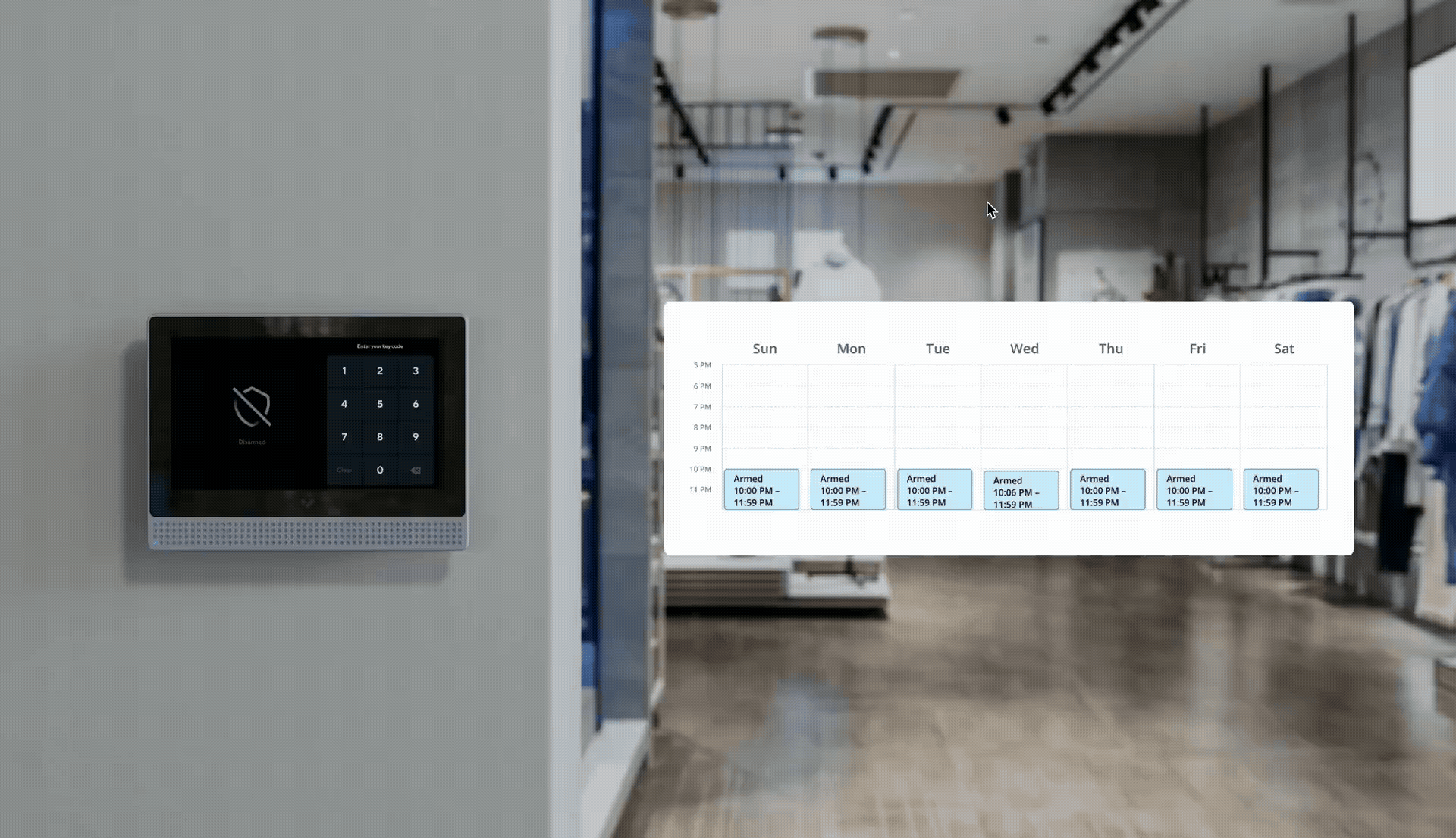 Smart Schedules - alarms arming